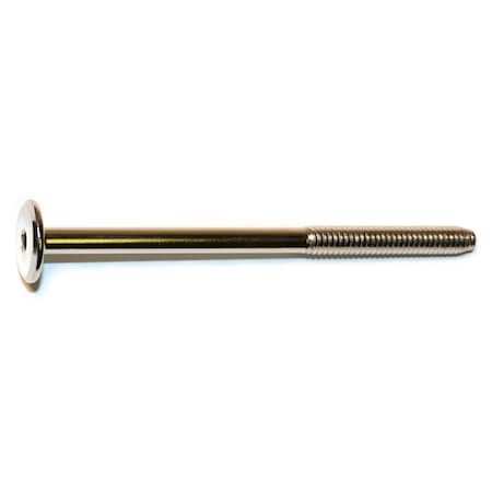 Midwest Fastener Binding Screw, 1/4"-20, Steel, Nickel, 4 PK 31591